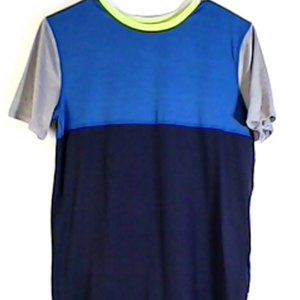 Tommy Bahama Active Boys Blue & Gray Short Sleeve Shirt Size XL